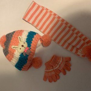 Hat, Scarf, glove set